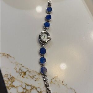 Eclipse Silver and Blue Women's Watch